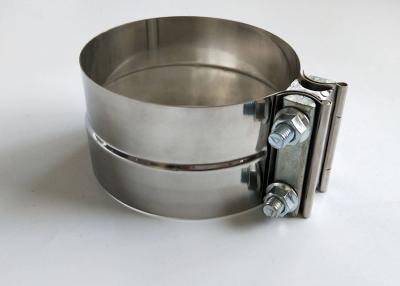China Auto Part Split Pipe Clamp Stainless Steel Lap Joint Exhaust Band Clamp for sale