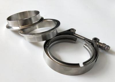 China 6 Inch Stainless Auto Vehicle Parts Exhaust V Band Clamps Flange With Blot for sale