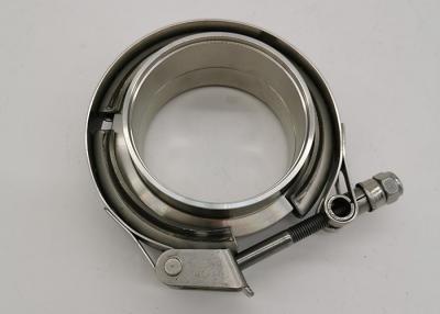 China Exhaust System V Bend Clamp Stainless Steel Spot Welded 4 Inch for sale