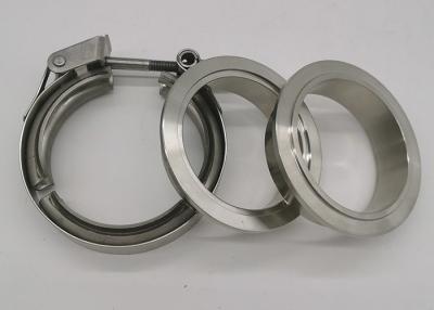 China T Bolt V Bend Quick Release Spot Welded Heavy Duty Pipe Clamps With Double Flange for sale