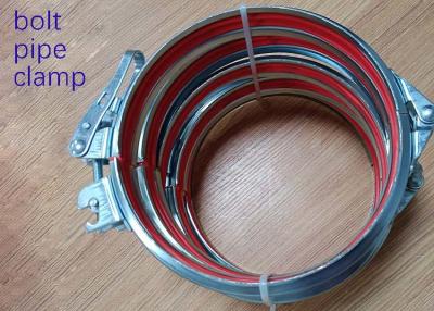 China braçadeira de tubulação da liberação rápida da flange da ventilação do parafuso de 80mm com anel do selo à venda