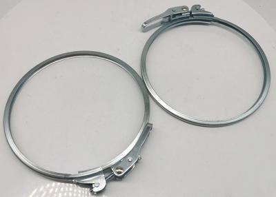 China 160mm Slim Rapid Lock Ring Steel ODM Galvanized Pipe Clamp for sale