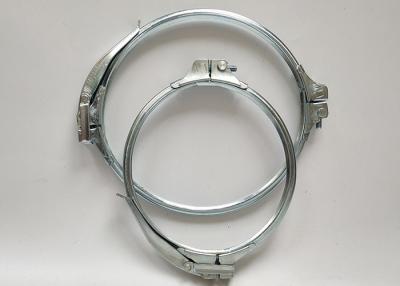 China Duct Heavy Duty Pipe Clamps Galvanised Steel Quick Lock Ring With Sealant à venda