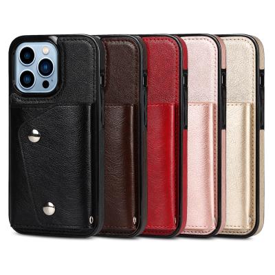 China OEM Pu Phone Pouch Case Waterproof Magnetic Mobile Phone Cases for sale