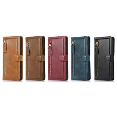 China Luxury Genuine Leather Phone Case Leather Wallet Phone Case Iphone Leather Case for sale