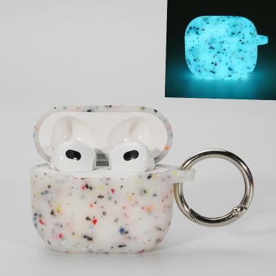 China Harmless Headphone Case Cover Luminous Silicone Case Airpods Pro for sale