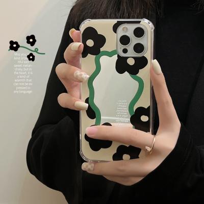 Κίνα μαύρο και λευκό Smooth Designer Κινητό τηλέφωνο Κουβέρτες για την προστασία της ποιότητας Διαφανές υλικό, ταιριάζει σε όλα τα μοντέλα iPhone προς πώληση