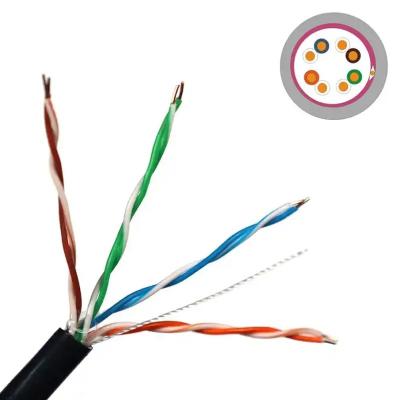 Cina Cable UTP di rete sicura di categoria 5e con materiale conduttore di rame/CCA in vendita