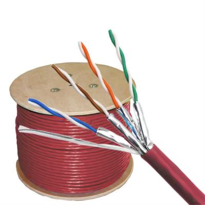 China Pure Copper Conductor Cat 6a Shielded Cable 1000ft For Home And Office Networking à venda