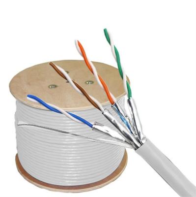 China Pure Copper Conductor Cat 6A Ethernet Cable For Performance With HDPE Insulation Material for sale