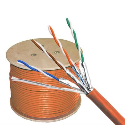 China Al Foil Shielded Cat6A LAN Cable With HDPE Insulation For Network Upgrade à venda