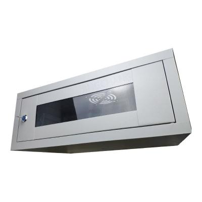 China 2U Server Rack Enclosure, Wall Mount Network Cabinet with Glass Door and Locks for sale