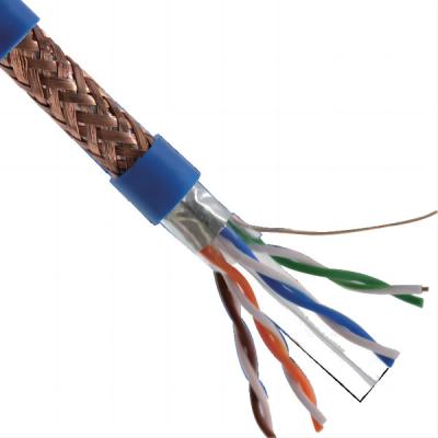 China Cat6 Ethernet cable, Cat6 Shielded SFTP cable, 1000ft, 23AWG, Solid Bare Copper, 500MHz for sale