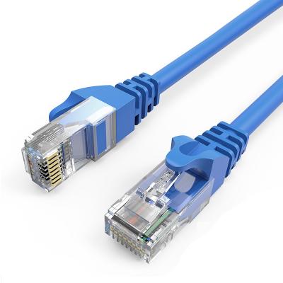 China Customized Color Indoor RJ45 Connector Cat6 Patch Cord PVC Jacket Copper for sale