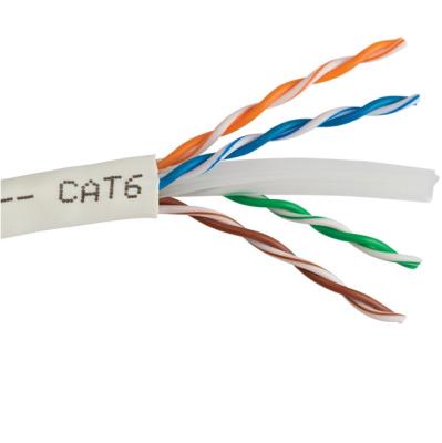 China Aislamiento de comunicación de datos LSZH Cat6 LAN Cable del PVC de 23AWG UTP en venta