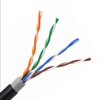China 305m UTP Double Jacket Outdoor External Cat5e LAN Cable for sale