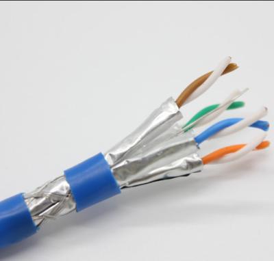 China 500MHz  SFTP Double Shielded Pure Copper Cat6A LAN Cable for sale
