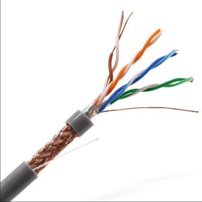 China ROSH 0.5mm CU CCA STP FTP Cat5e LAN Cable ,  4 Pair Cat5e Cable for sale