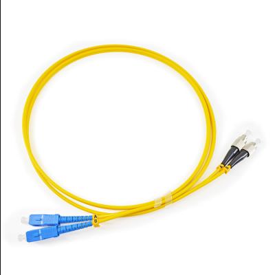 China SC UPC-ST UPC-SM-DUPLEX Connector Duplex Fiber Optic Patch Cord for sale