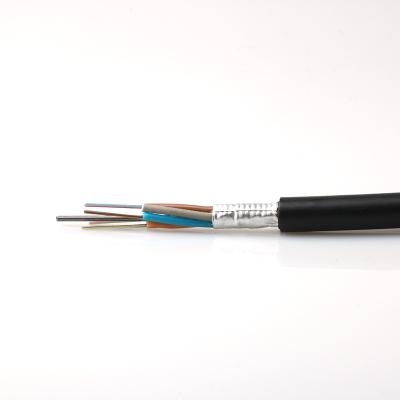 China 24 Core GYTS Outdoor Direct Buried Fiber Optic Cable Single Mode for sale