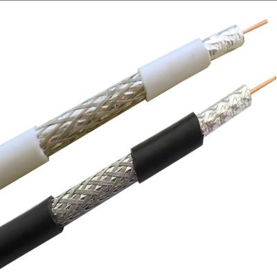 China Bare Copper Male RG6 RG11 RF CATV F6 Coaxial TV Cable for sale