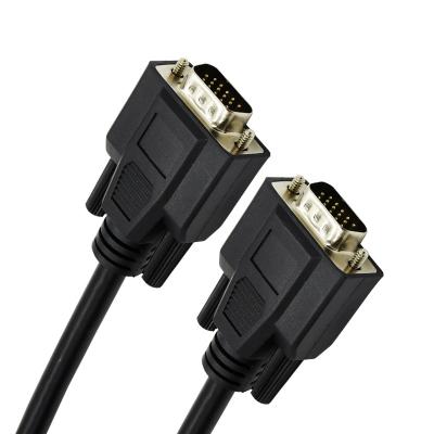 China High Quality Gold-plated Connector High speed VGA Cable 1.5m 3m 5m 10m for computer projector monitor screen for sale