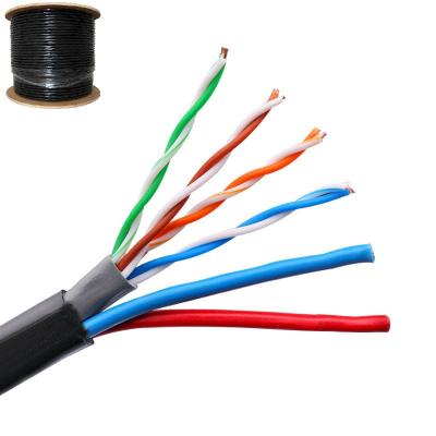 China Lift Travelling UTP 1000m Cat5e LAN Cable With Power for sale