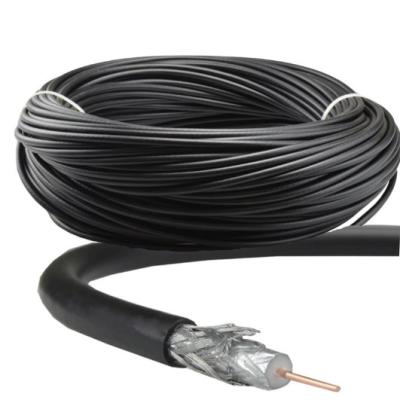 China Black White RG6 Satellite Digital Aerial Coaxial TV Cable for sale