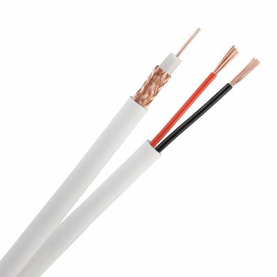 China White CU Conductor Coaxial TV Cable For Satellite for sale