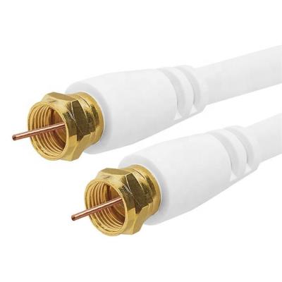 China TV Antenna 75Ohm RG6 F Connector Coax Coaxial Cable for sale