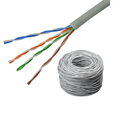 China 305M Cat5 Network Roll UTP Cat5e Lan Cable Grey Color for sale