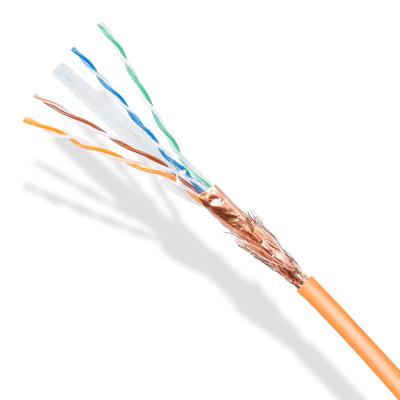 China Orange Cat6 Lan Cable 4 Pair Bare Copper Or CCA 1000ft Pull Box for sale