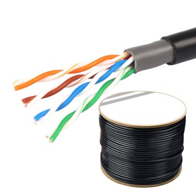 China CCS Waterproof Cat5 Ethernet Cat5e Outdoor Cable HDPE Insulation for sale