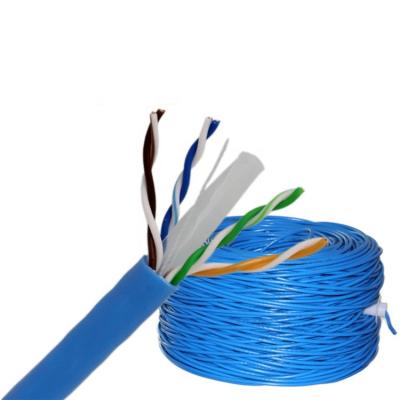 China Chaqueta azul del cable interior LSZH del OEM 24AWG 0,56 UTP Cat6 en venta