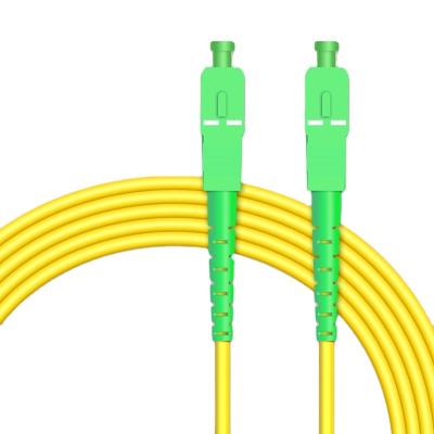 China SC / APC To SC / APC Singlemode 3m Simplex LSZH Fiber Optic Patch Cord for sale