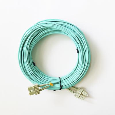 China Cabo de remendo de fibra ótica frente e verso de SC/UPC milímetro OM3 2.0mm/3.0mm à venda