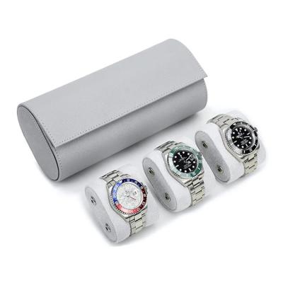 China Travel Watch Case Leather Portable Luxury Watch Box Packaging Watch Roll Case en venta