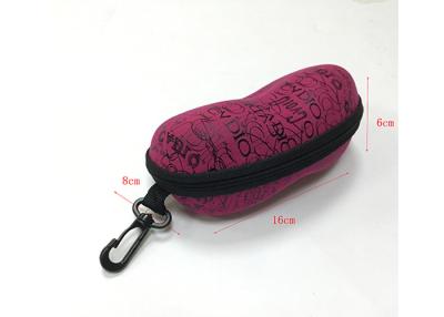 China Girl Pink Eva Zipper Case / Protective Glasses Case Waterproof PU Fabric Shockproof for sale