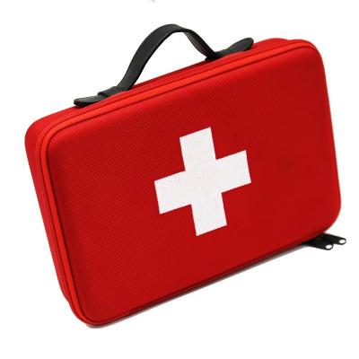 China Caja roja de los primeros auxilios de EVA con el logotipo de la manija y del bordado de la PU que lleva en venta