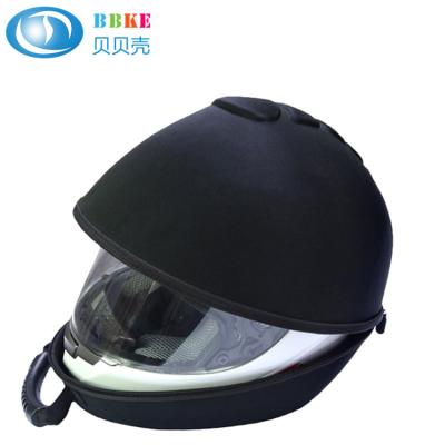China Custom black Eva travel portable case for motorbike bicycle helmet 360*300*260 CM 600D Nylon for sale
