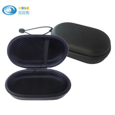 China Portable PU Leather Hard EVA Headphone Case Carrying For MP3 Earphone for sale