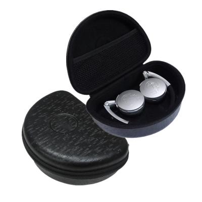 China Foldable Headphone Protective Case , Black EVA Foam Earbud Carrying Case for sale