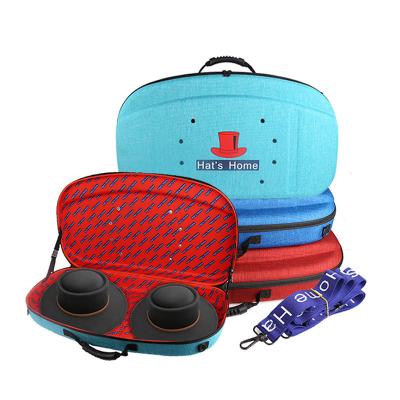 中国 131mmエヴァの帽子のキャリアの箱、OEM/ODM 1680Dのソフト帽の帽子旅行場合 販売のため