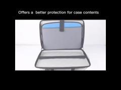 Shockproof EVA Laptop Case With Shoulder Strap Rubber Puller
