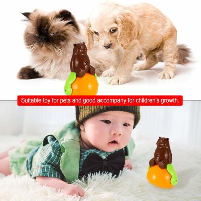 Chine Jouets mignons d'animal familier de cadeau de Noël, lumière drôle de Sunds de culbuteur d'ABS de jouet matériel de chat à vendre