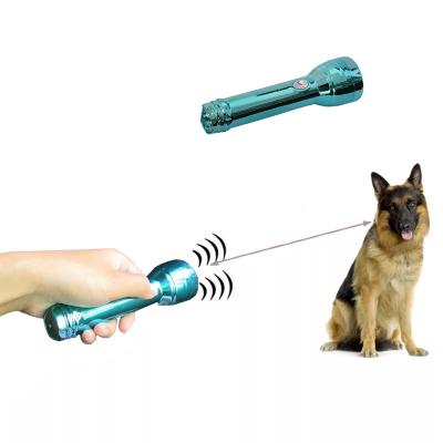 China 130dB Handheld Dog Repellent Bark Control Trainer Flashlight for sale