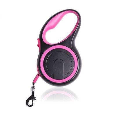 China Pink 10m Retractable Dog Lead Heavy Duty Extendable Dog Leash for sale