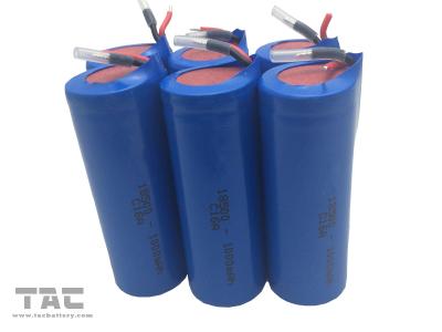 China ICR18500  3.7V 1000mAh Lithium Ion Cylindrical Battery for Portable Flashlight for sale