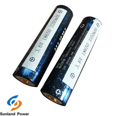 China OEM Cylindrical Li Ion Battery ICR18650 3.6V 3350mah With USB Terminal for sale