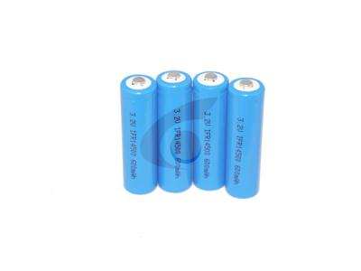 China 14505 / 14500 AA 3.2V LiFePO4 Battery 600mah For Solar Product for sale